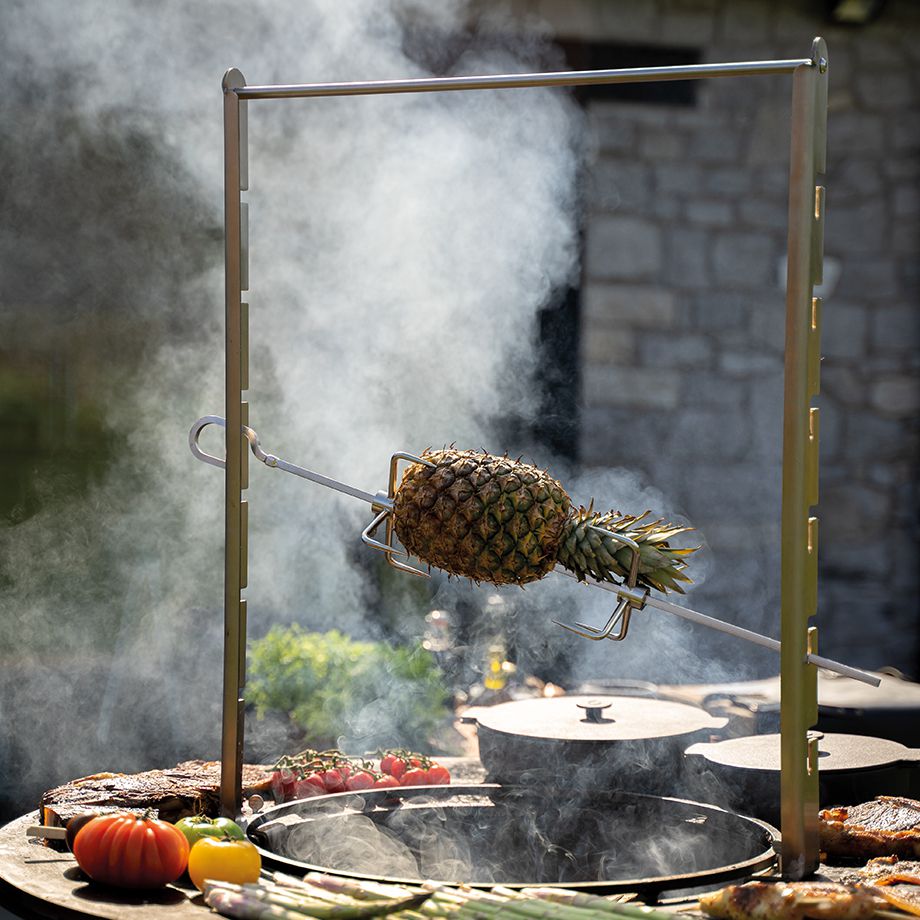 Moteur De Barbecue Rotatif 220V - Moteur Rôtissoire Électrique Rouge, Silencieux Et Puissant